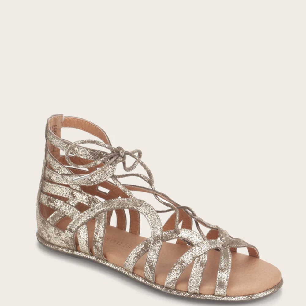 Gentle Souls Break My Heart Gladiator Sandal Size 6
